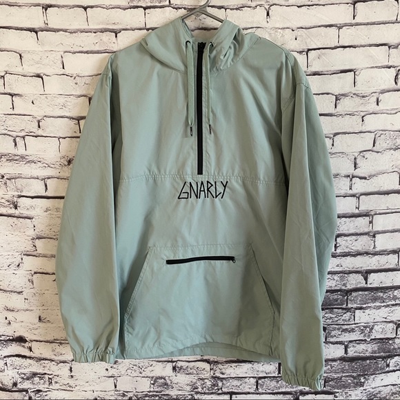 Gnarly Danorak Dusty Blue Anorak Jacket 